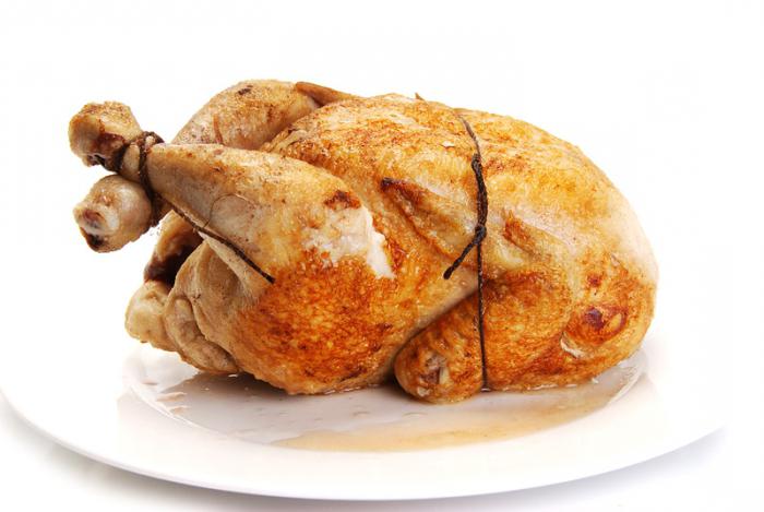 Kyckling stekt. Receptet på grillat kyckling med ett foto